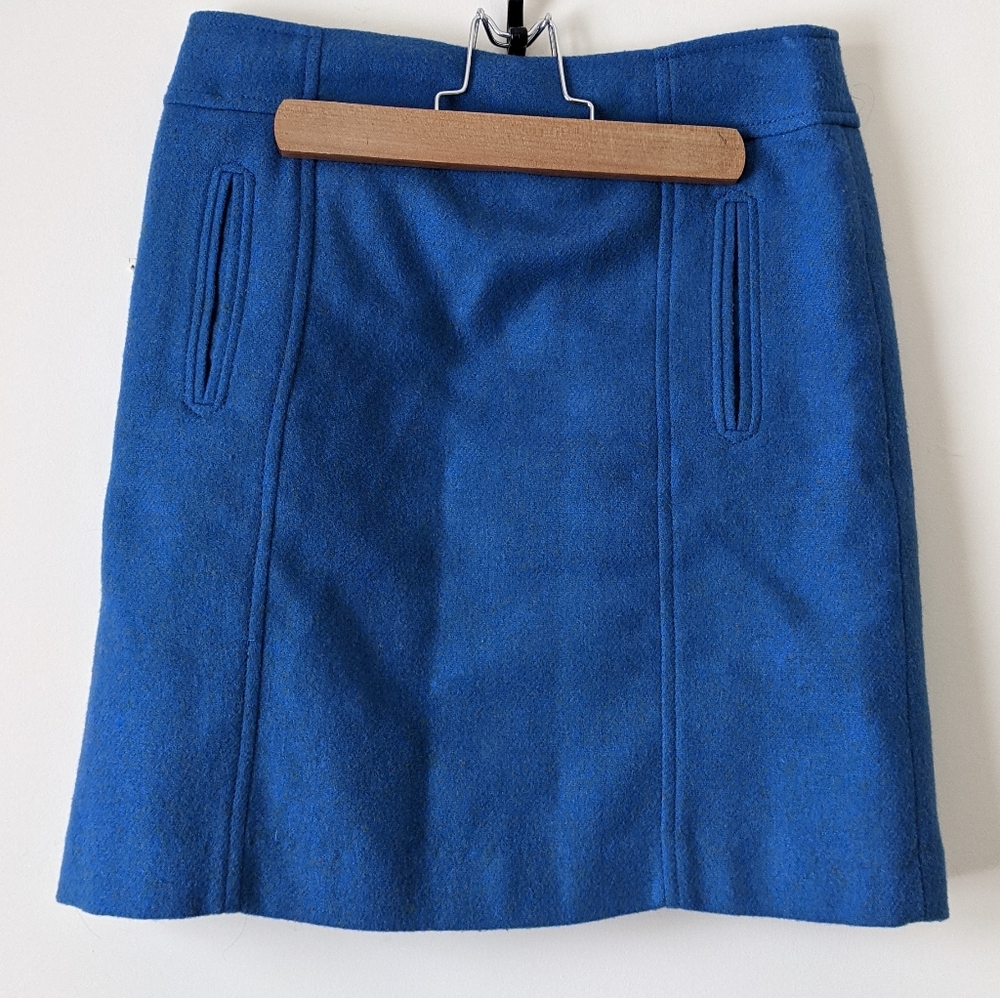 Wool Blend Mini Skirt